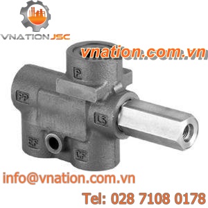 pilot-operated relief valve / flange