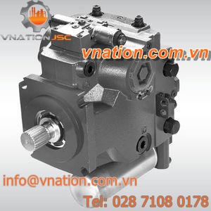 pump with electric motor / piston / variable-displacement
