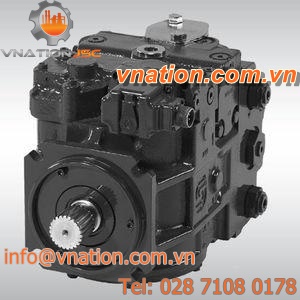 pump with electric motor / piston / variable-displacement / compact