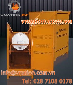 skip-washing platform containment bund / steel / rigid