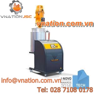 dry air dryer / press / for plastic pellets / compact