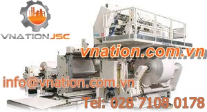 single-shaft slitter-rewinder / for paper / automatic