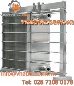 plate heat exchanger / liquid/liquid / stainless steel