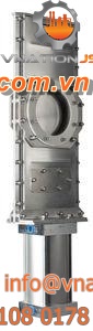 knife gate valve / for bulk materials / solids / reducing