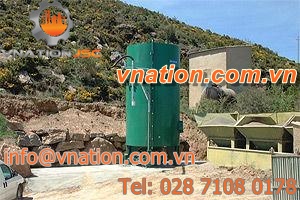 bitumen storage tank / metal / vertical