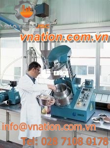 rotary mixer for drums / batch / solid/liquid / variable-speed