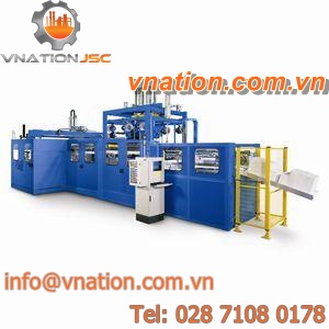 panel thermoforming machine / for refrigerator production / fully-automatic / industrial