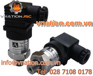 piezoresistive pressure sensor / diaphragm / with analog output / stainless steel