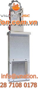 knife gate valve / electrically-operated / for bulk materials / for bulk materials