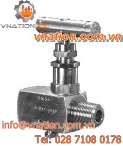 needle valve / manual / for oxygen
