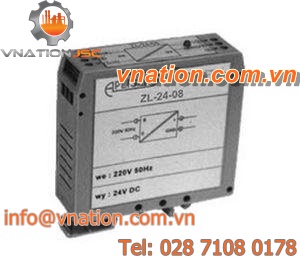 AC/DC power supply / DIN rail / with short-circuit protection / switching