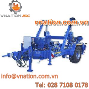 cable drum trailer / 2-axle / for cable transport and laying