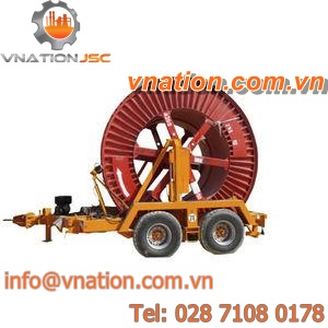 cable drum trailer / 2-axle / handling / hydraulic