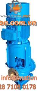 chemical pump / electric / centrifugal with volute / vertical