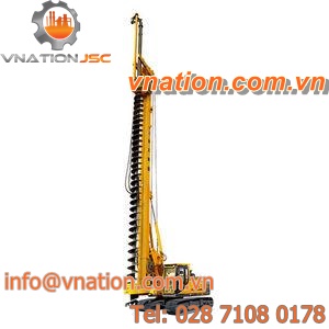 continuous flight auger (CFA) drilling rig / crawler / rotary / construction