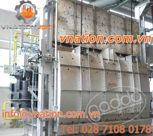 reheating furnace / chamber / combustion / for forging