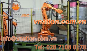 robotic finishing cell / for grinding machines