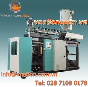 single-station blow molding machine / for PET bottles