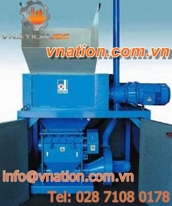 blade plastic granulator / waste / horizontal / beside-the-press