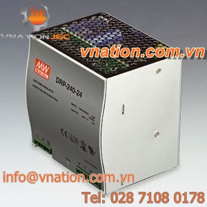 AC/DC power supply / single-output / with power factor correction (PFC) / DIN rail