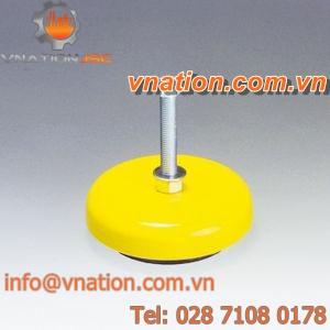 machine foot / anti-vibration / leveling / cast iron