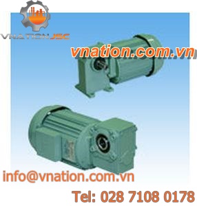 three-phase electric gearmotor / orthogonal / worm / compact