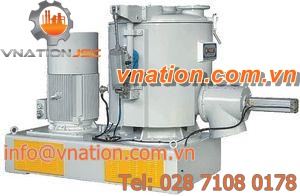 batch mixer / for plastic pellets / vertical / clean-in-place (CIP)