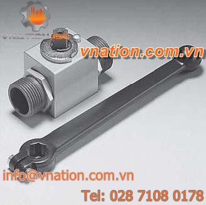 ball valve / manual / shut-off / stainless steel