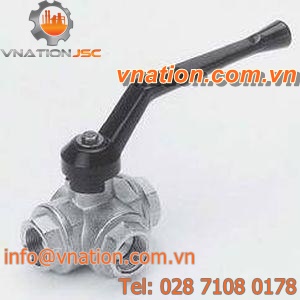 ball valve / manual / stainless steel / switching