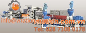 plastic sheet extrusion line / sheet / for PVC / multilayer