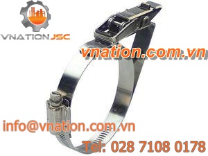 band hose clamp / quick-locking / stainless steel