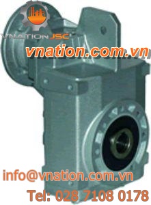helical gear reducer / parallel-shaft / shaft-mounted / double