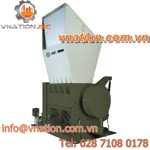 knife plastic granulator / horizontal / heavy-duty