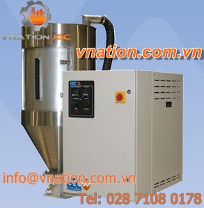 desicant dryer / for plastic pellets / compact