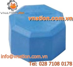 threaded end cap / with hexagonal head / thermoplastic