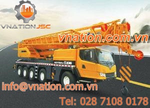 rubber-tired crane / hydraulic / lifting / compact