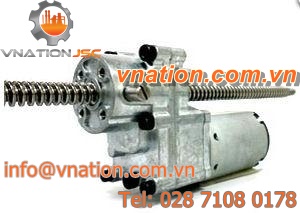 linear actuator / electric / worm gear / steel