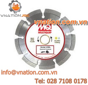 finishing abrasive disc / diamond / for stone