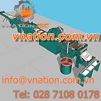 semi-automatic assembly line / spiral notebook / for ring binders