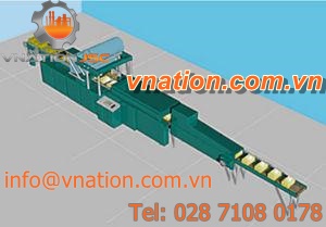 packaging machine with heat shrink film / for books / automatic