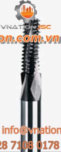 thread milling cutter / helical / solid / HSS-E