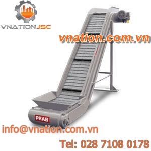 belt conveyor / horizontal / for metal scrap handling