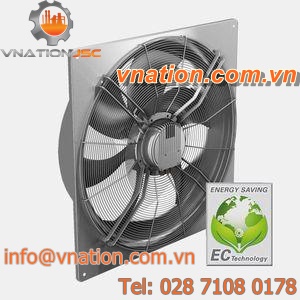 axial fan / EC / galvanized steel / aluminum
