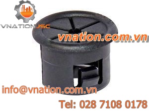 round plug / non-threaded / female / nylon