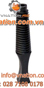 conical plug / finned / female / PVC