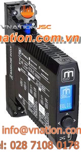 DIN rail mount temperature transmitter / Pt100 / digital / with digital display