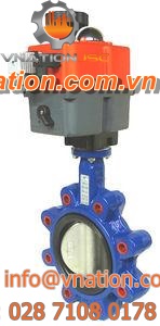 butterfly valve / electrically-actuated / for water / lug type