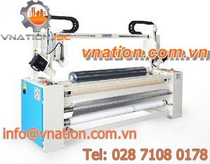 fabric roll packaging machine / film / semi-automatic
