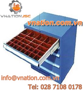 storage cabinet / secure / free-standing / with compartments