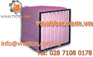 gas filter / bag / high-efficiency / for gas turbines